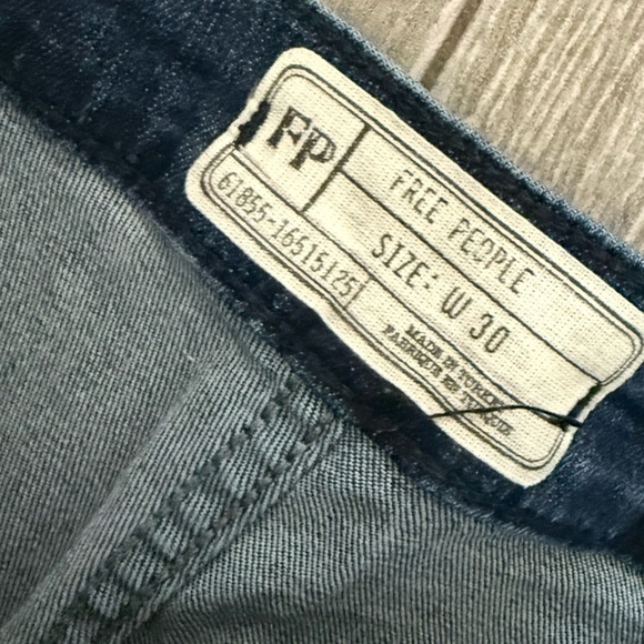 Free People|FP dark wash lace front skinny jeans,tie waist•••Adorable y2k boho - Picture 9 of 13